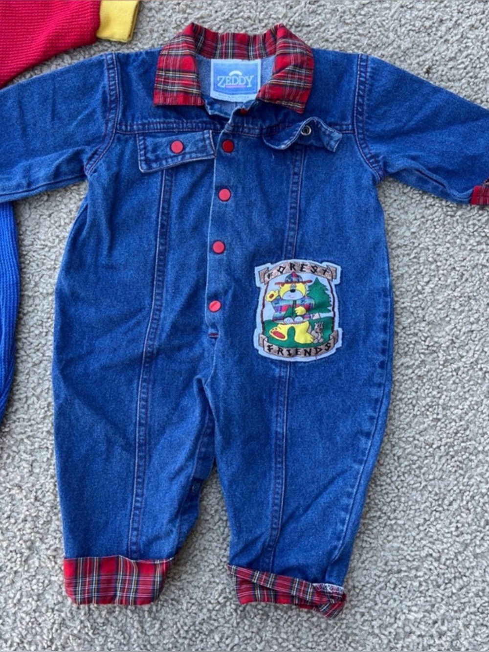 Zellers Zeddy Bear 90s Denim Romper